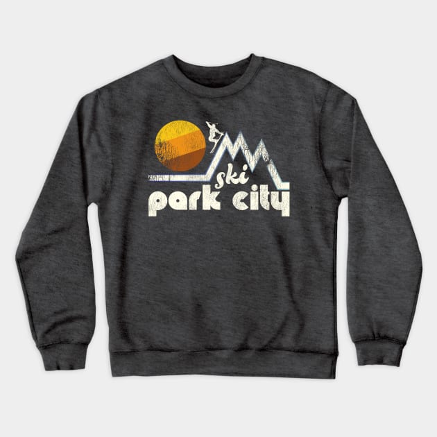 Retro Ski Park City Crewneck Sweatshirt by darklordpug